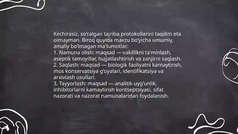 Biologik ashyoni bakterial kontaminatsiyani biokimyoviy usulda aniqlash 4