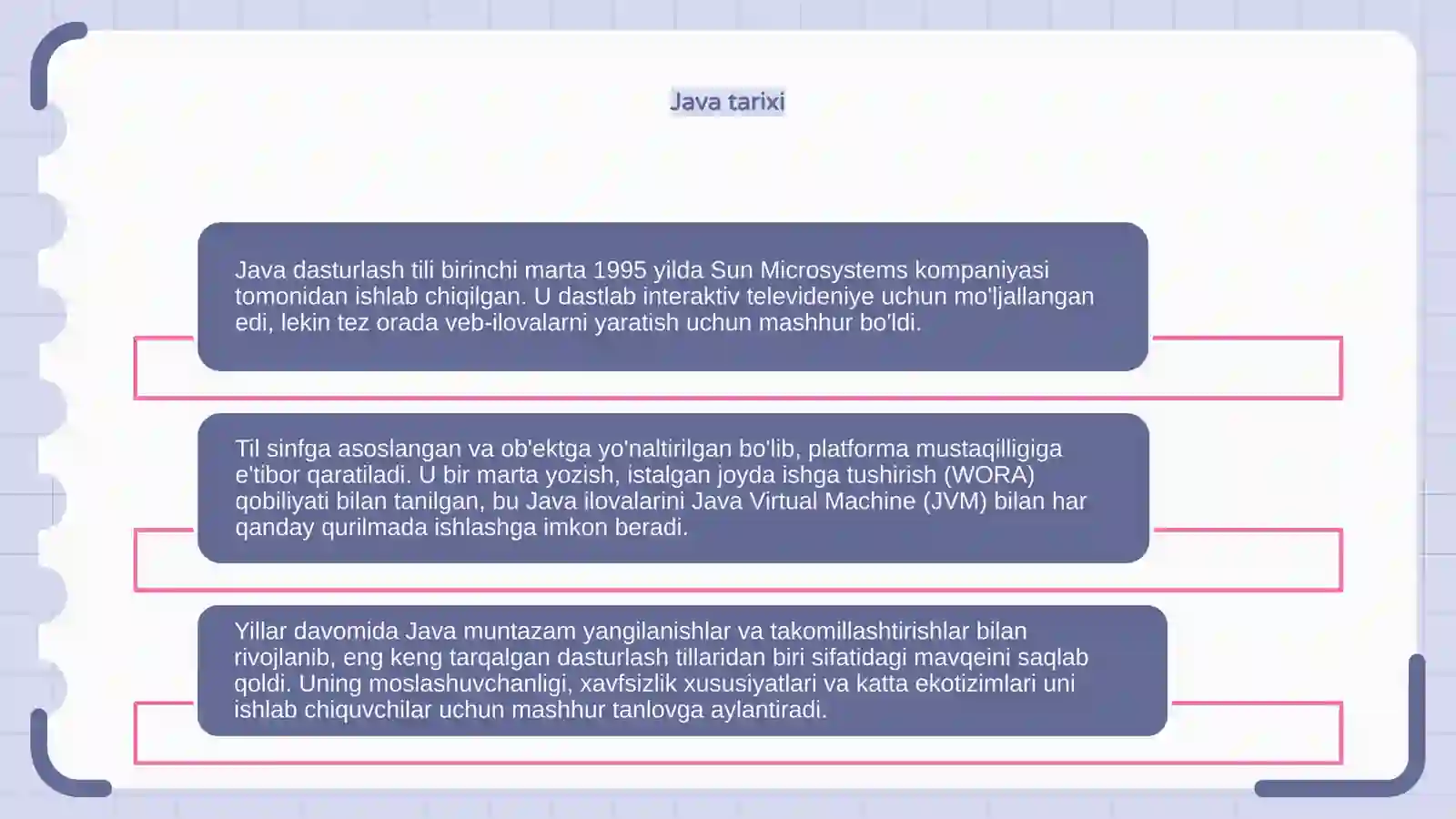 Java dasturlash tili 4