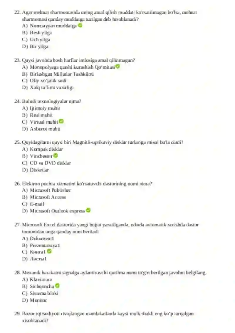 2025 yilgi argos IQ test javoblari 4