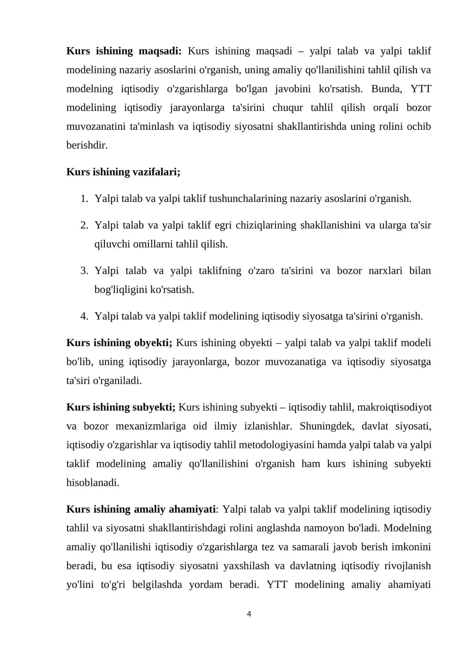 Yalpi talab va yalpi taklif modeli 4