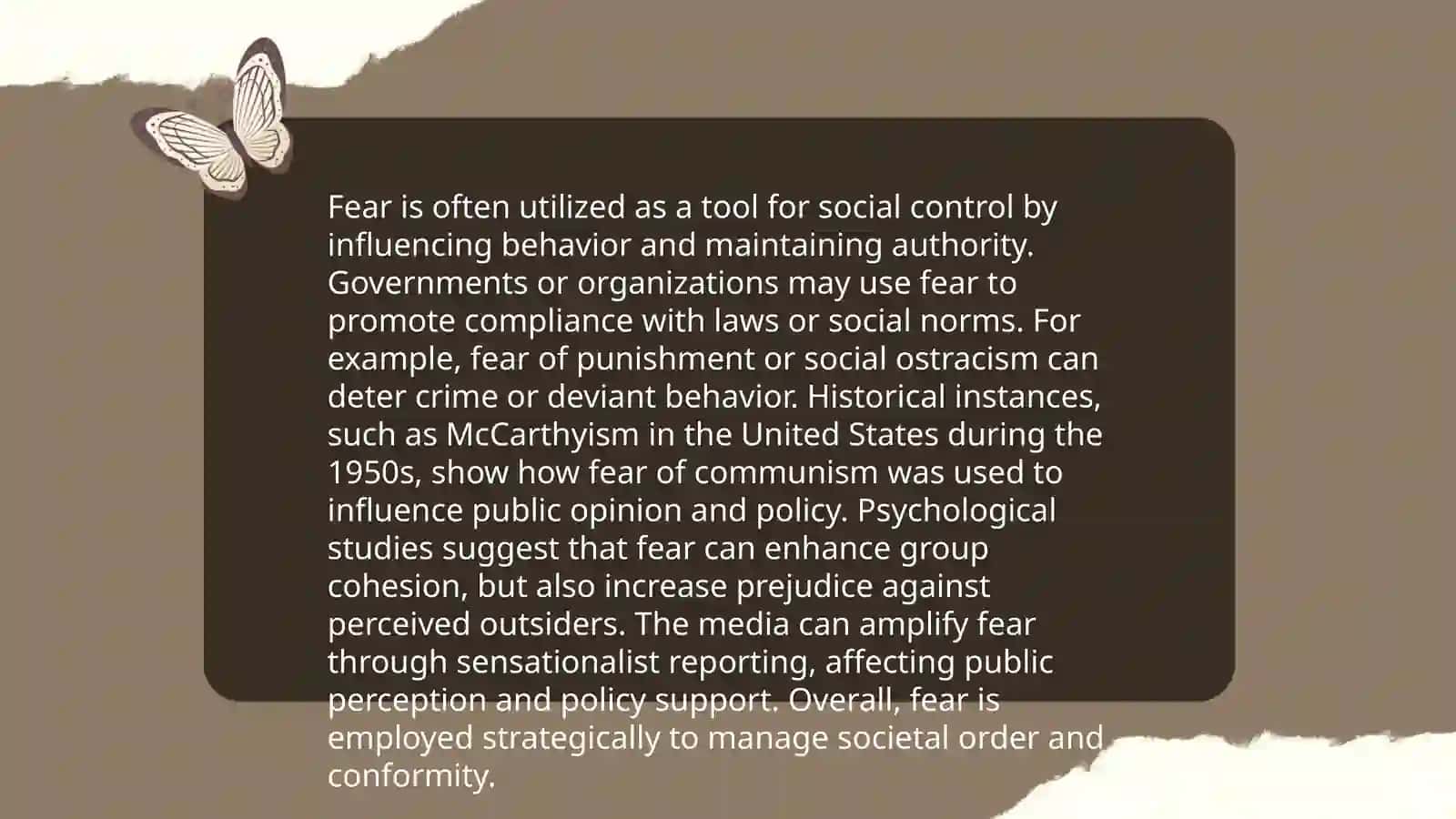 The concept of fear in cultures 4