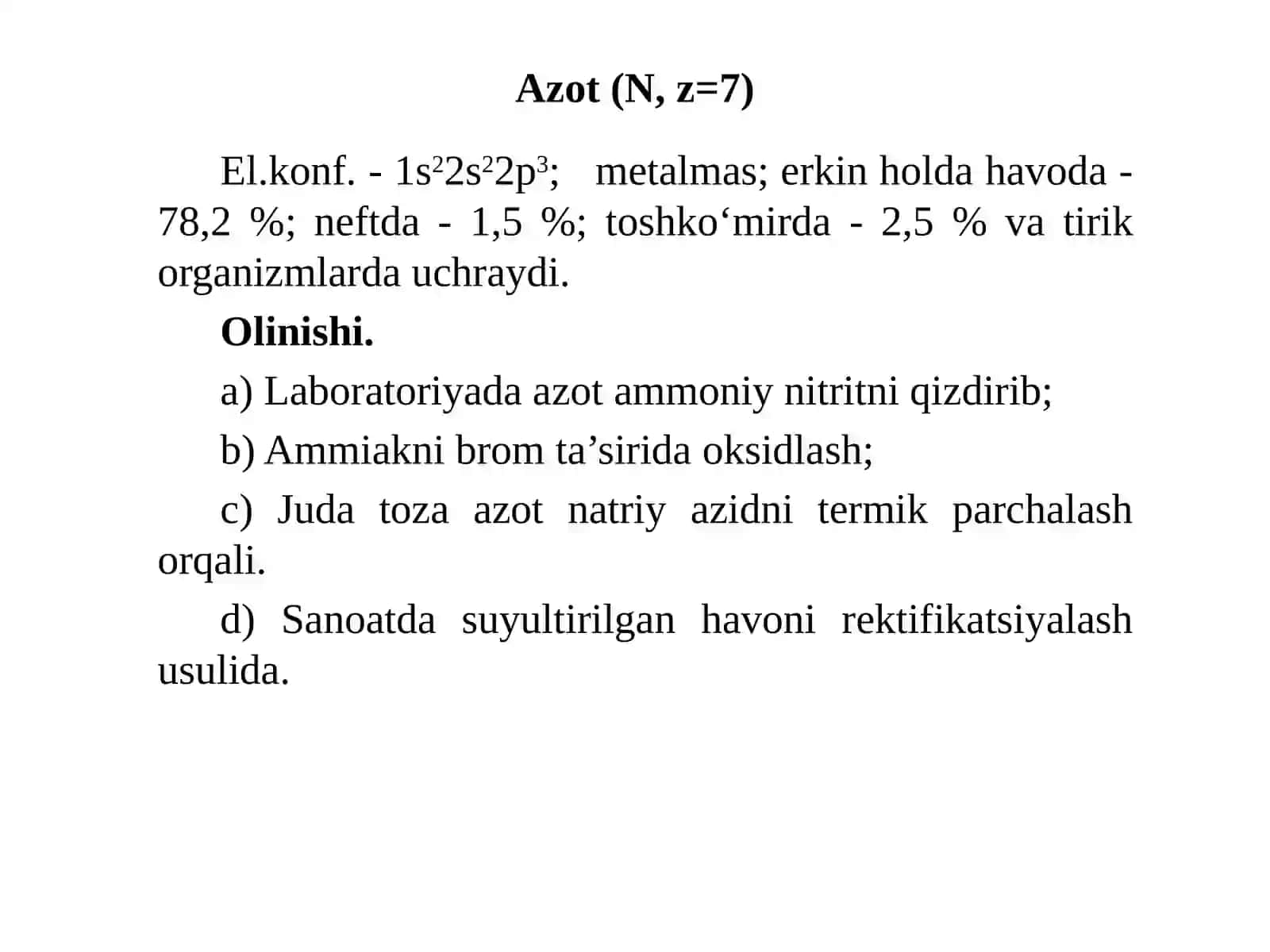 Beshinchi guruhning p-elementlari 4