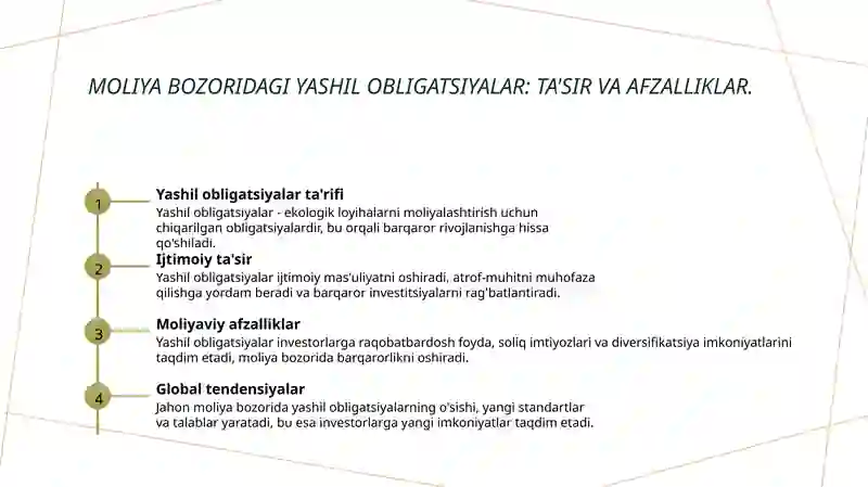 Yashil obligatsiyalar 4