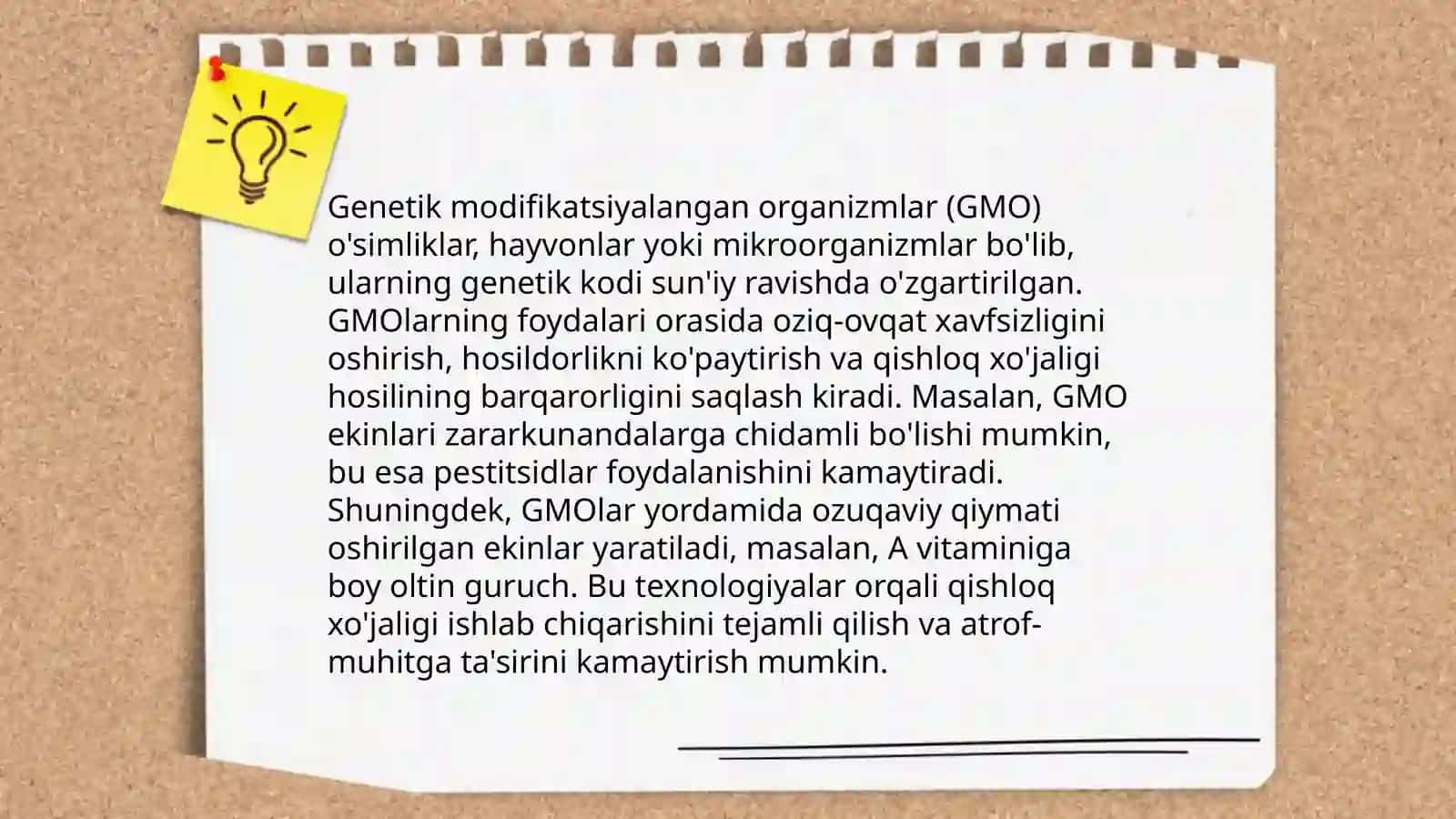 Gen muhandisligi va uning qishloq xo'jaligidagi roli 4