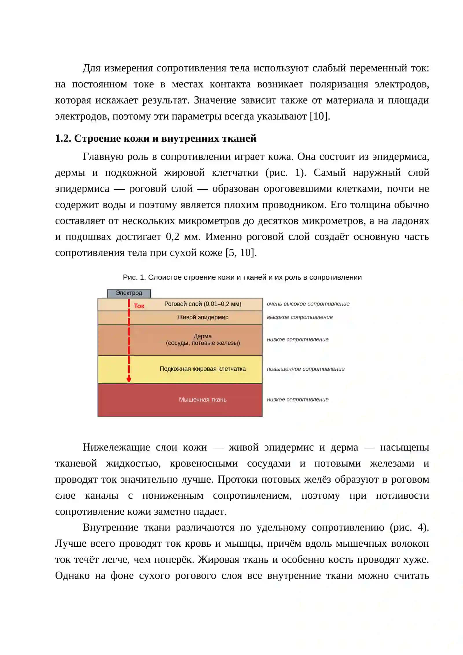 ЭЛЕКТРИЧЕСКОЕ СОПРОТИВЛЕНИЕ ЧЕЛОВЕЧЕСКОГО ТЕЛА 4
