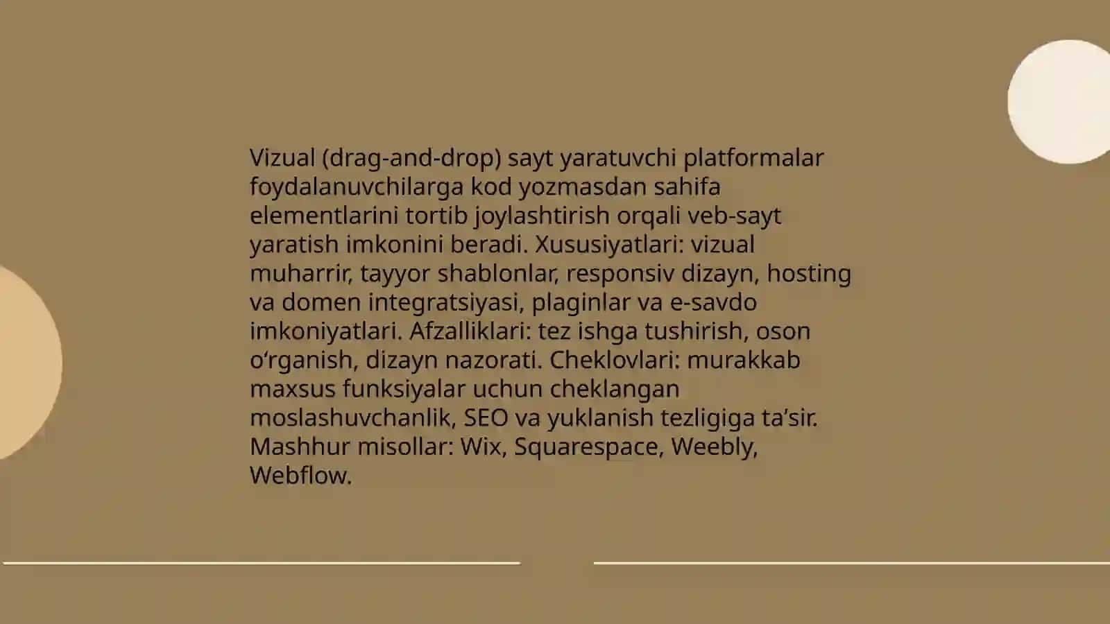 Web saytlar yaratishga yoʻnaltirilgan dasturiy taʼminotlar 4