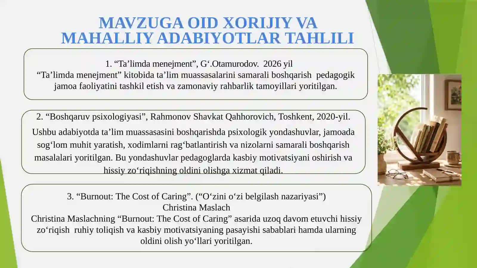 Pedagogik jamoat psixologik muhitni yaxshilash orqali demotivatsiyani olish 4