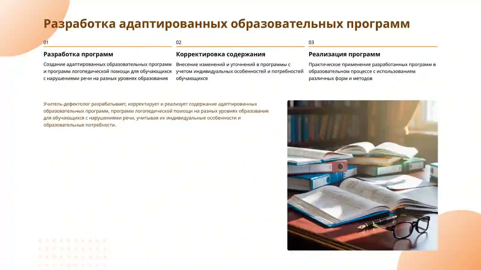 Функции и виды деятельности учителя-дефектолога 4
