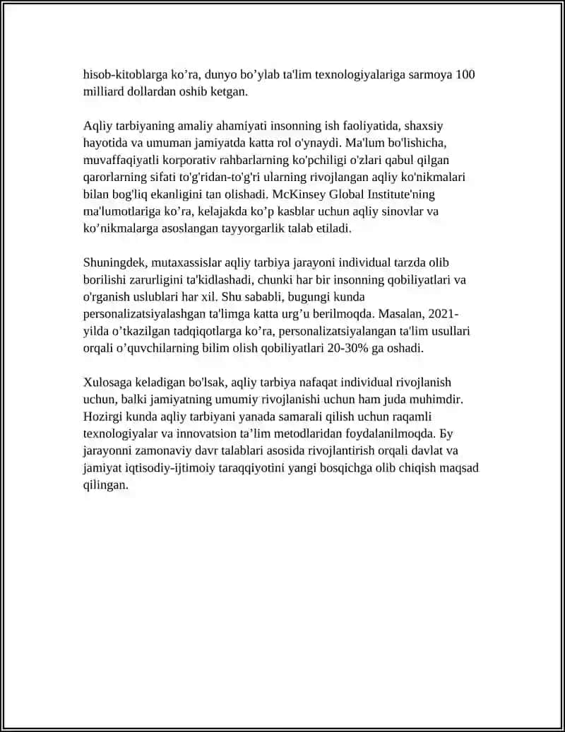 MAKTABGACHA TA'LIM YOSHIDAGI BOLALARGA AQLIY TARBIYA BERISH USUL VA VOSITALARI 4