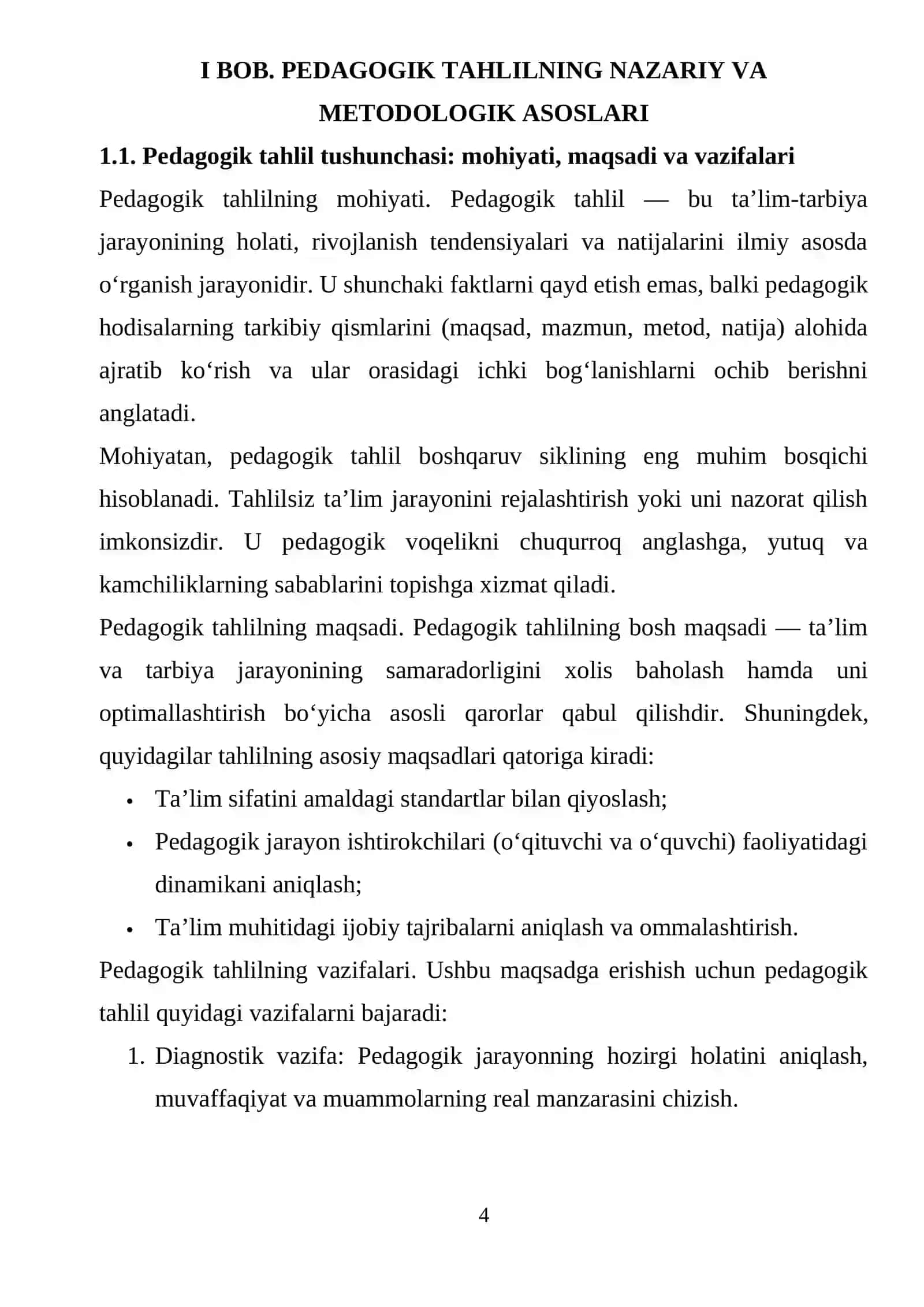 PEDAGOGIK TAHLIL: METODOLOGIYASI VA USLUBLAR 4
