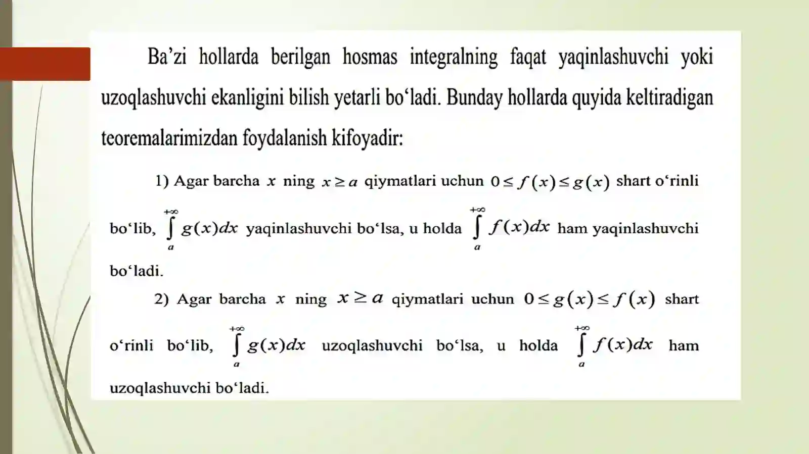 Xosmas integrallar 4