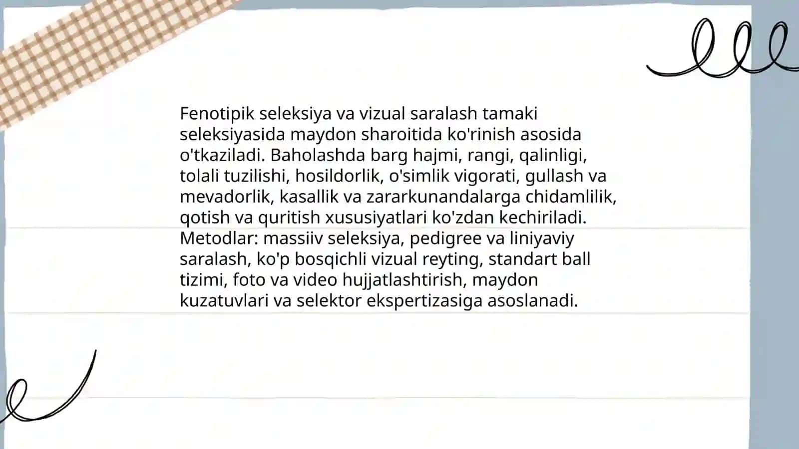 Seleksiya va urugʻchilikda xorijiy tajribalar fanidan tayyorlagan taqdimoti 4
