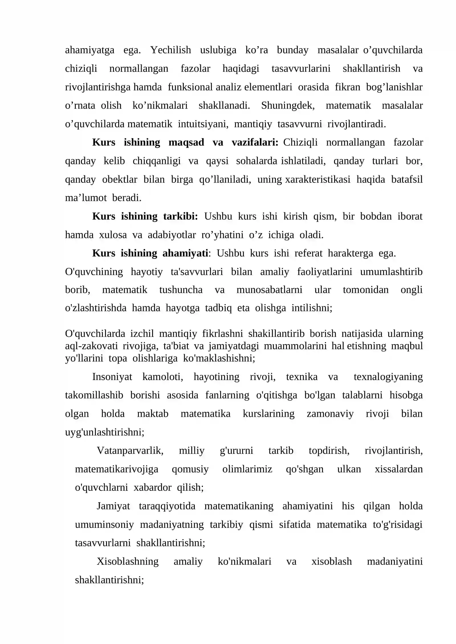 Chiziqli normalangan fazolar 4