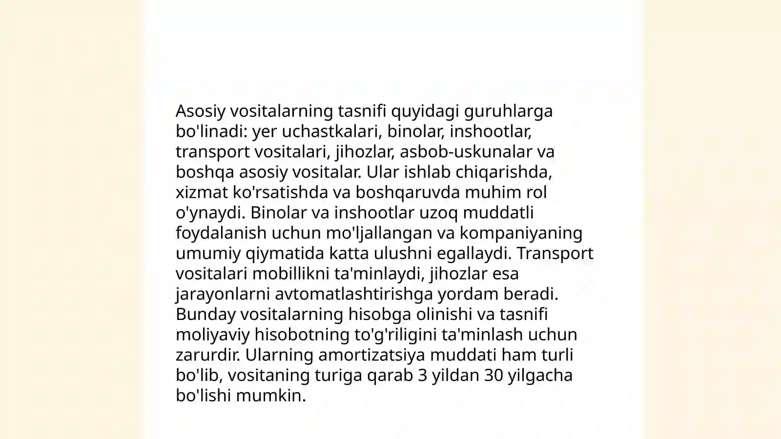 Asosiy vositalar hisobi 4