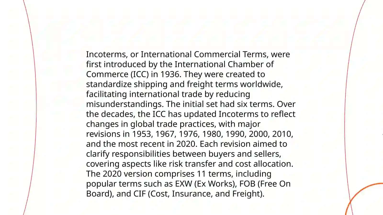 Introduction to Incoterms 4
