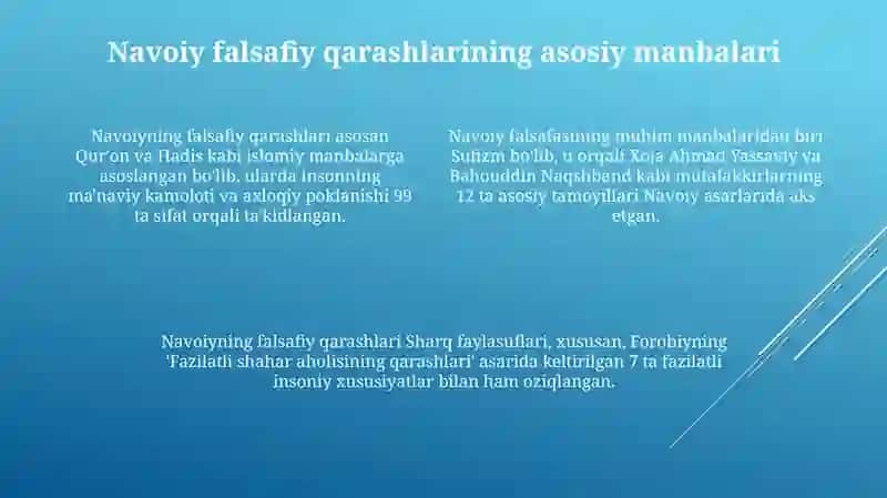 Alisher Navoiyning falsafa ilmiga qo'shgan hissasi 4