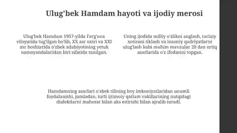 Ulug'bek Hamdam asarlarida ijtimoiy dialektlarning namoyon bo'lishi 4