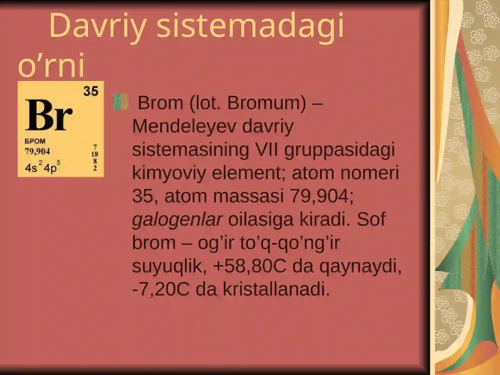 Brom va uning birikmalari 4