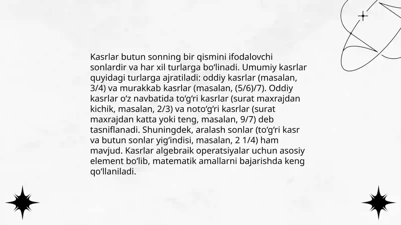 Notoʻgʻri kasrni aralash songa aylantirish, Notoʻgʻri kasrni son oʻqida tasvirlash 4