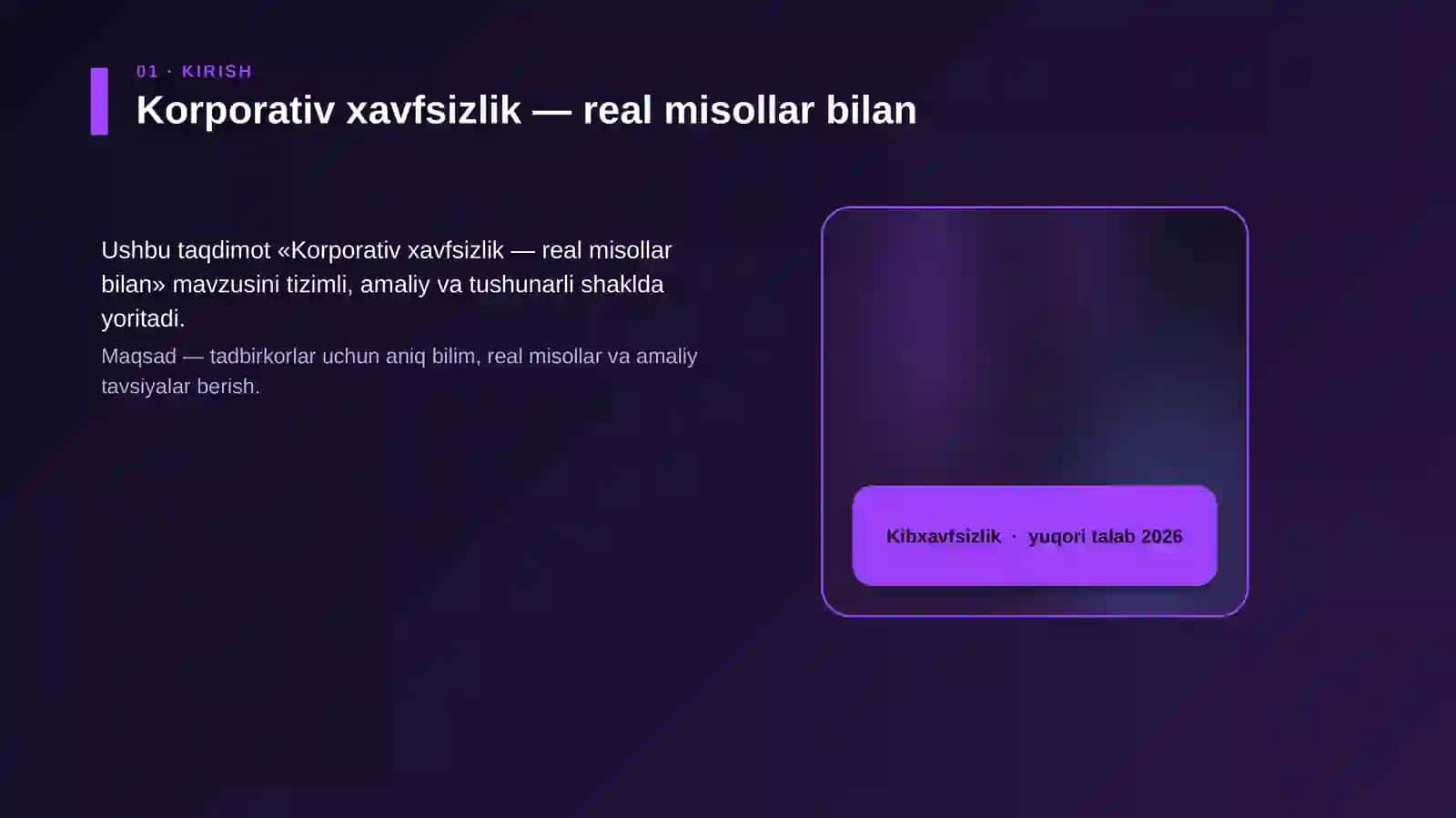 Korporativ xavfsizlik — real misollar bilan 4