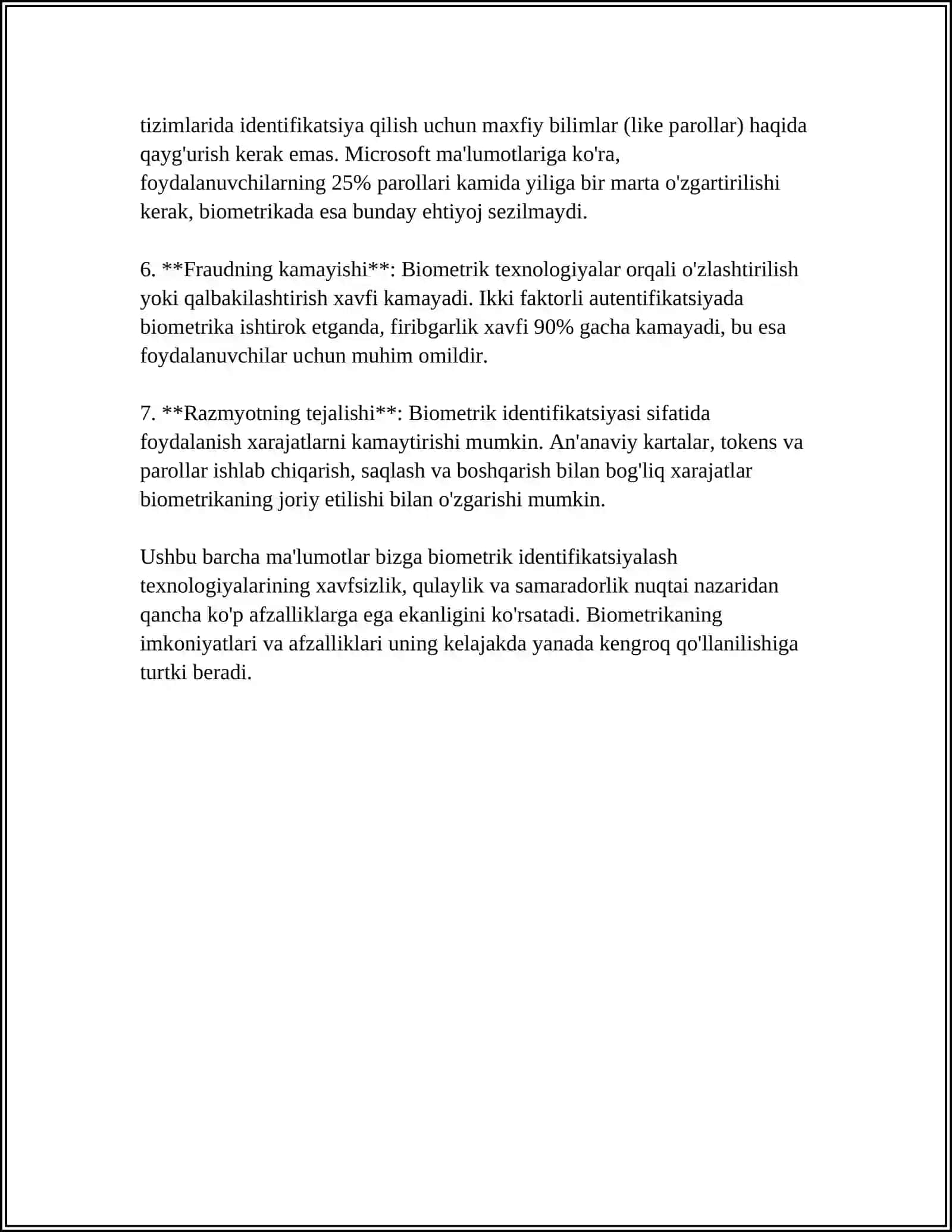 FOYDALANUVCHILARNI BIOMETRIK IDENTIFIKATSIYALASH VA AUTENTIFIKATSIYALASH 4