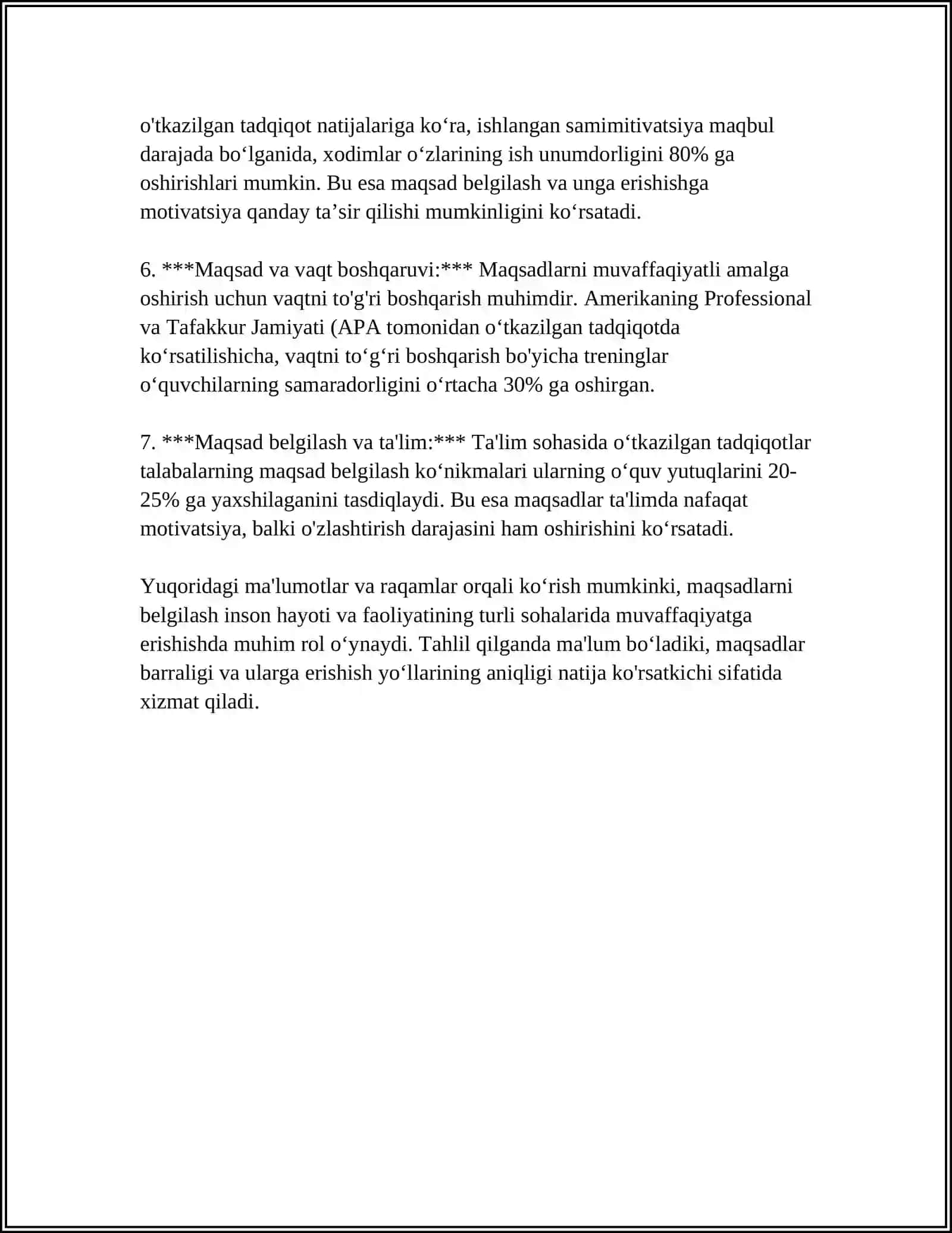TARTIBLI UQISH VA SAMARALI AMALGA OSHIRISH OMILLARI 4