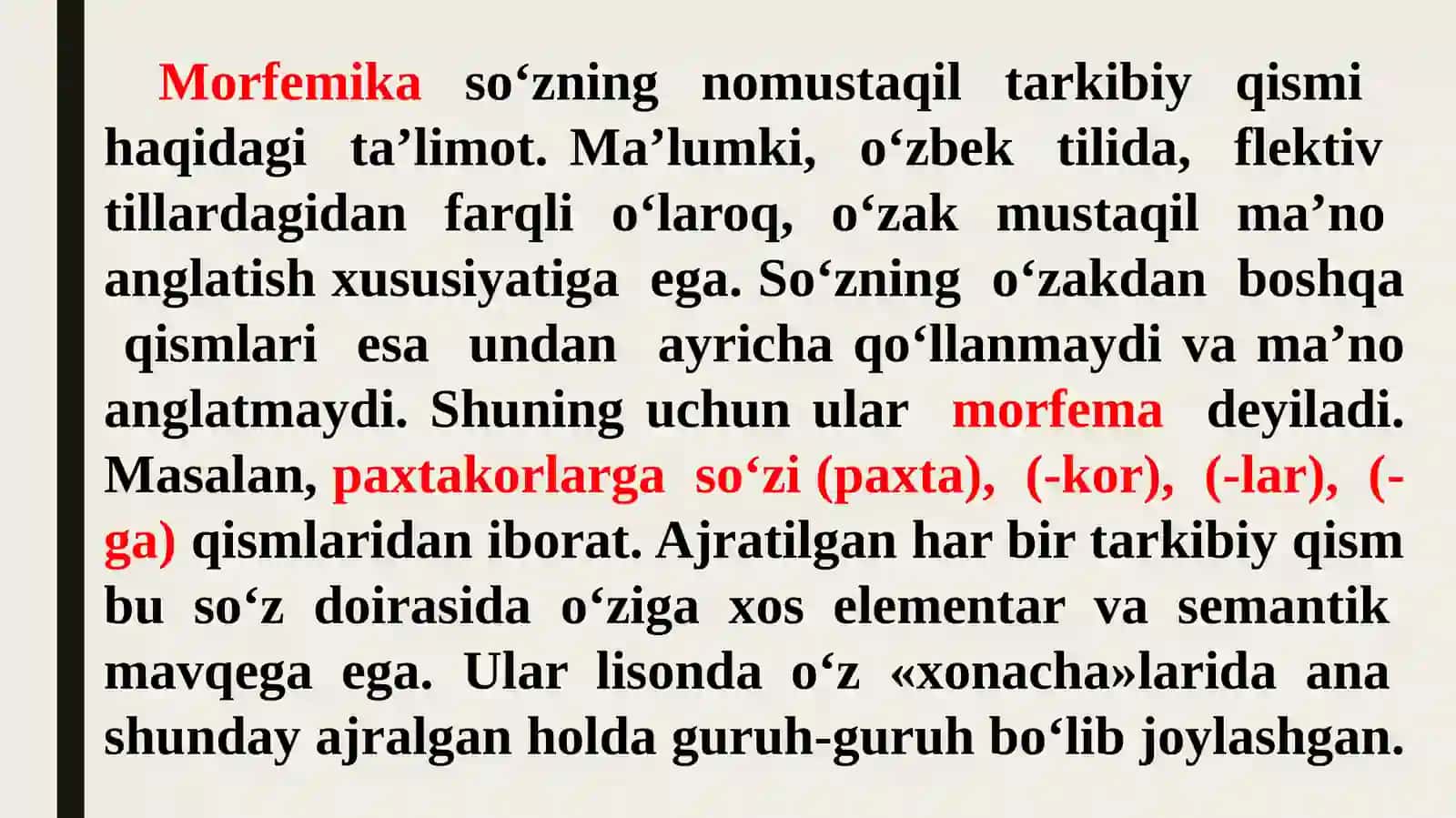 Oʻzbek tili derivatsiyasi 4