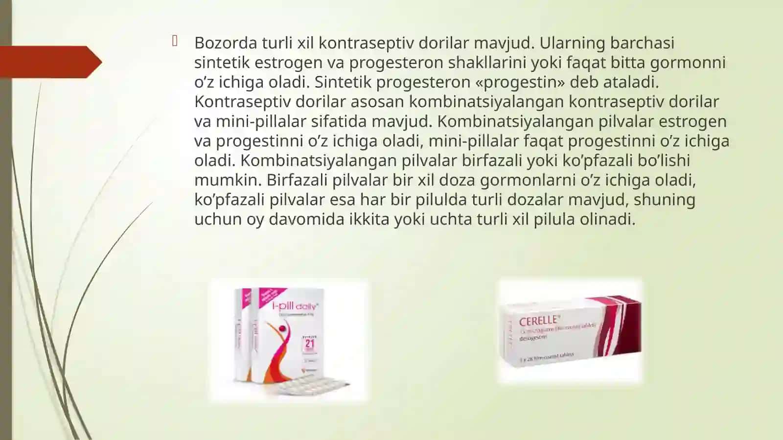 Kontrasepsiyavositalari va probiotiklar 4