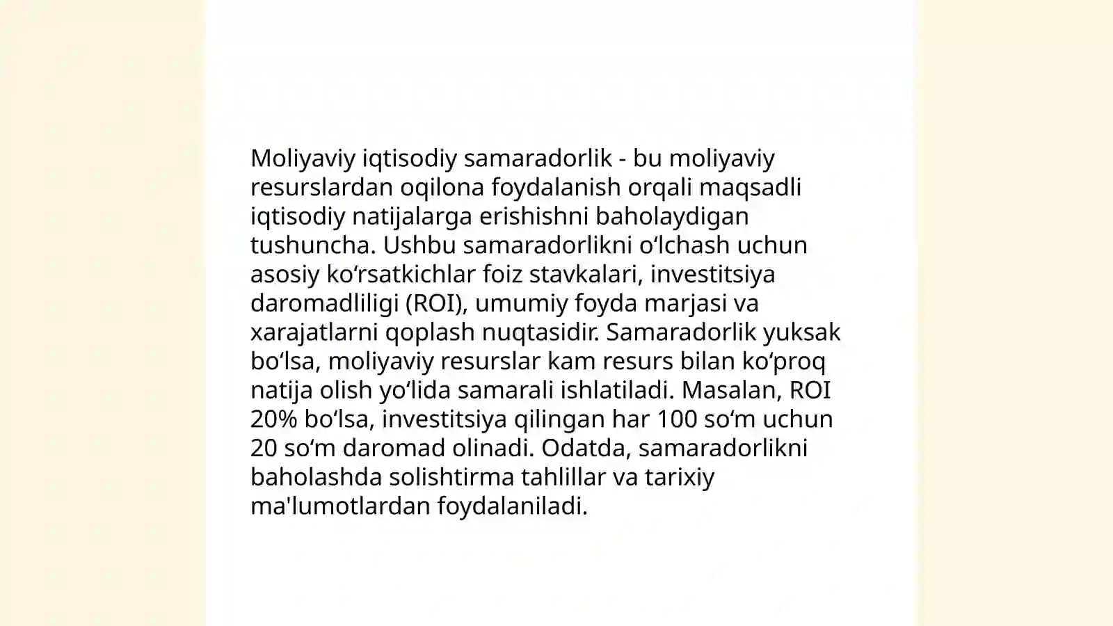 Investitsiya loyihalarining moliyaviy iqtisodiy samaradorligini baholash usulllari slayd 4