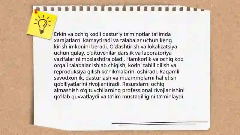 Erkin va ochiq kodli dasturiy taʼminotlar 4