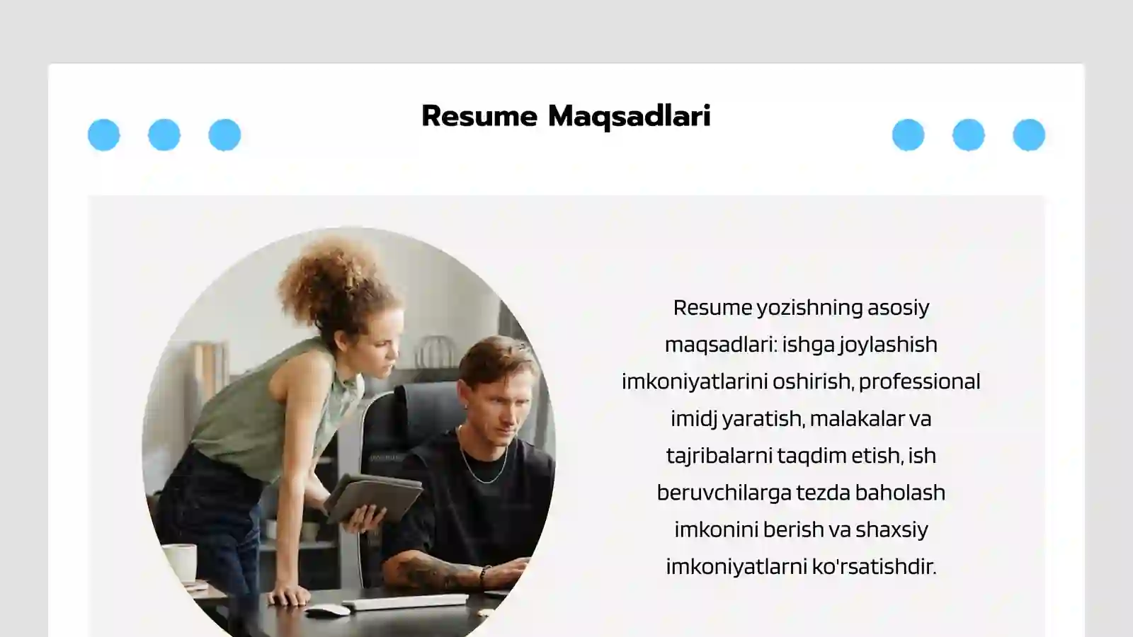 Resume Haqida Taqdimot 4
