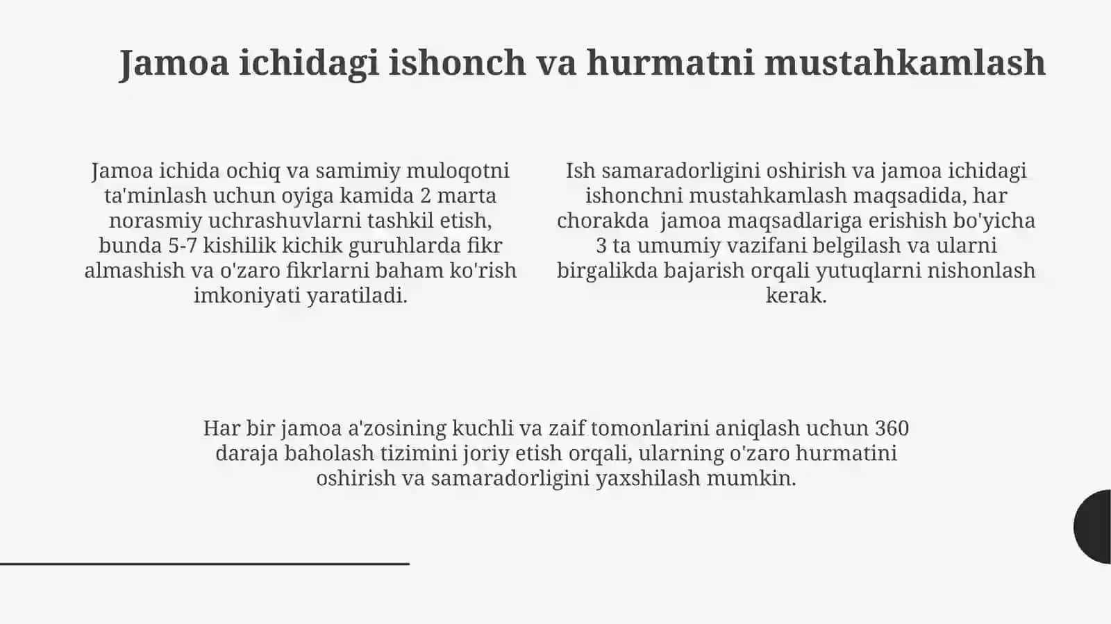 Jamoanishakllantirishningistoqbolrejalari.Jamoanishakllantirishyo'llari 4
