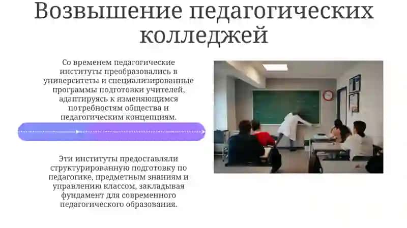 История ведения развития профессиональный педогогический вузе 4