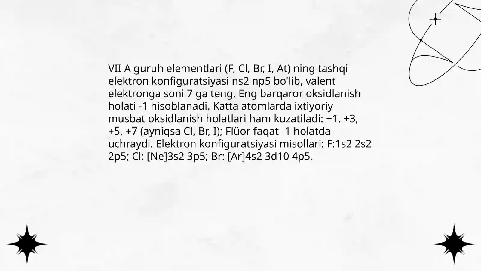 VII A GURUH ELEMENTLARI 4