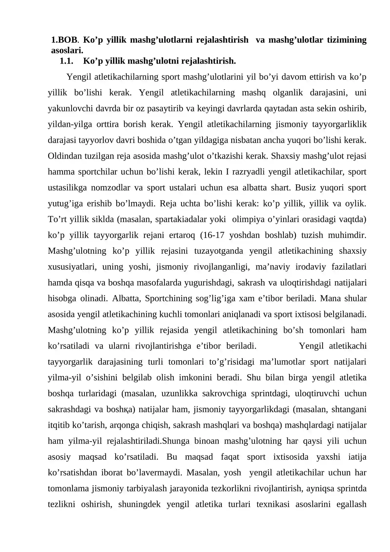 Bolalar va o’smirlarda sport mashg’ulotlarining tashkil qilish asoslari 4