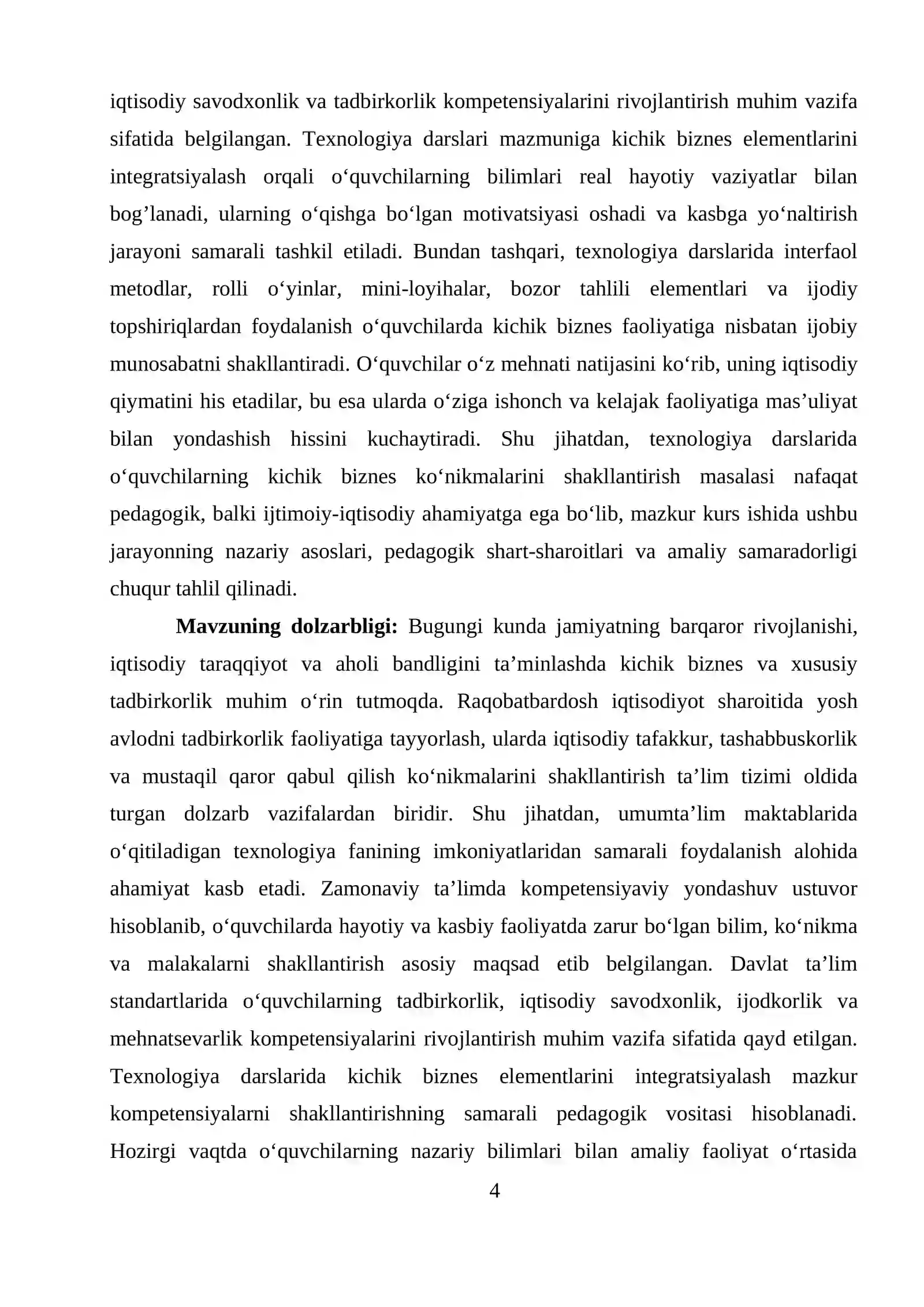 Texnologiya darslarida o‘quvchilarning kichik biznes ko‘nikmalarini shakllantirish 4