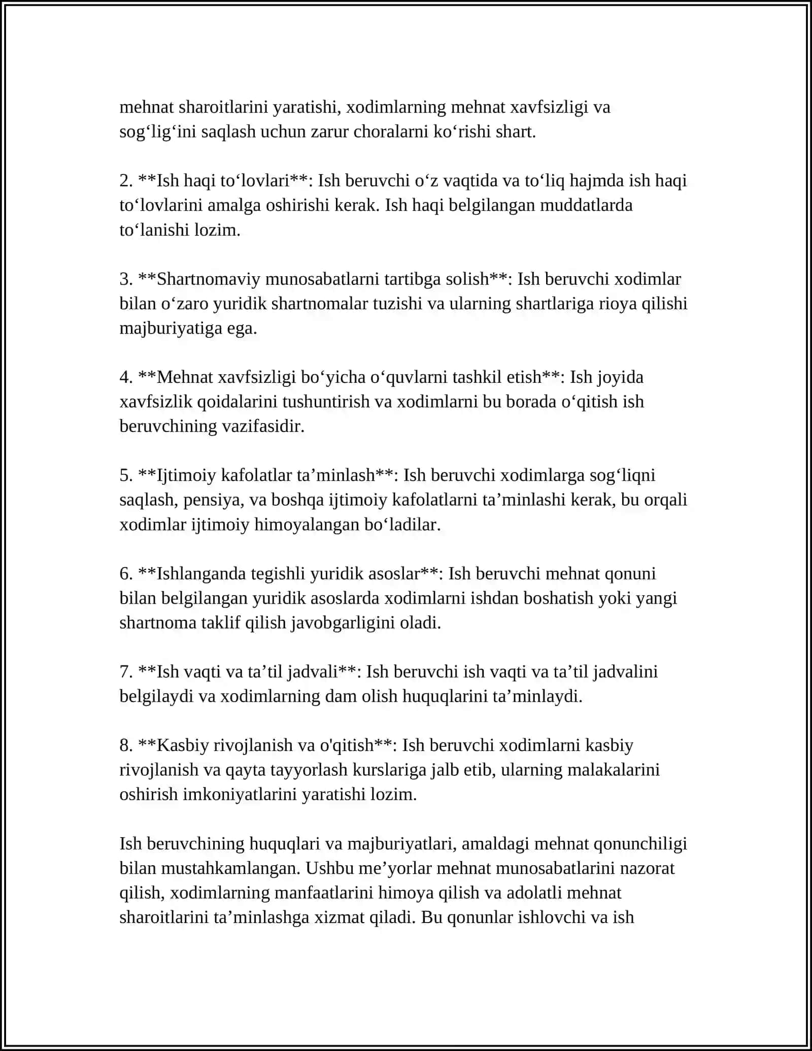 ALPHA TIBBIYOT TEXNIKUMI - MEHNATGA OID HUQUQIY MUNOSABATLAR 4