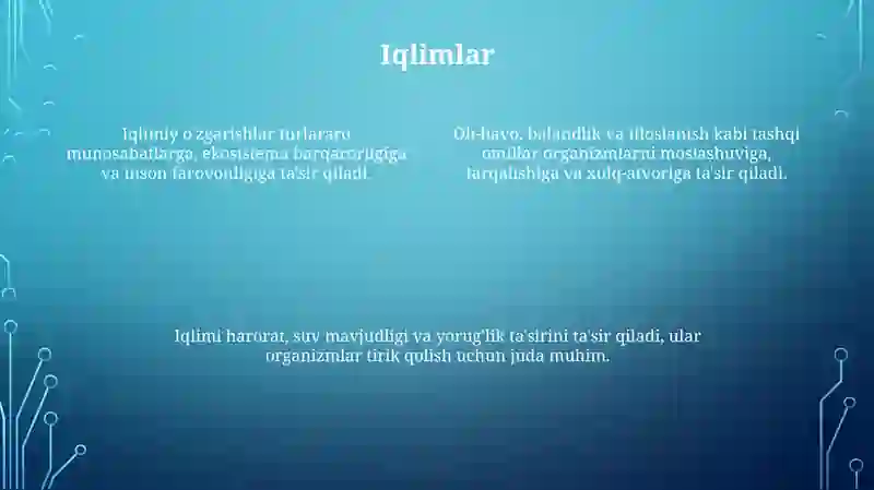 Organizmlarga tashqi muhit faktorlarning tasiri 4