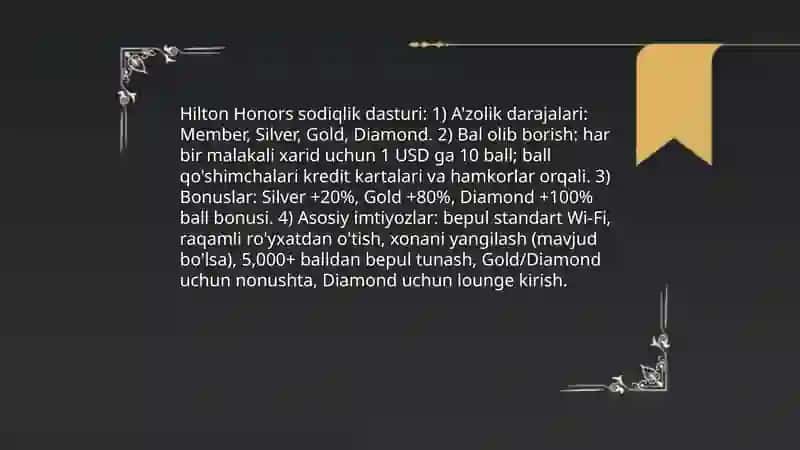 Mehmonxona xoʻjaligida xizmatlar sifatini boshqarish fanidan taqdimoti 4