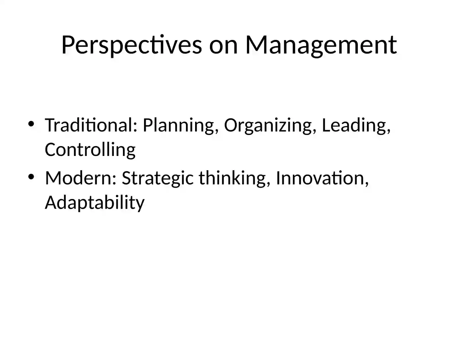 Introduction to Management 4