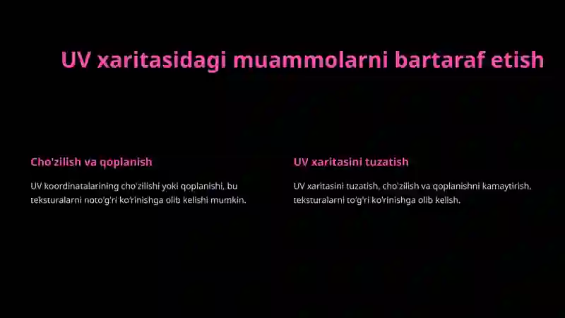 Teksturalarni UV xaritaga bog‘lash 4