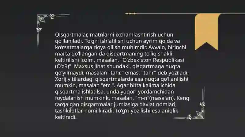 Ilmiy tadqiqotda qisqartma, havola va bibliografik maʼlumotlarni berish tartibi 4