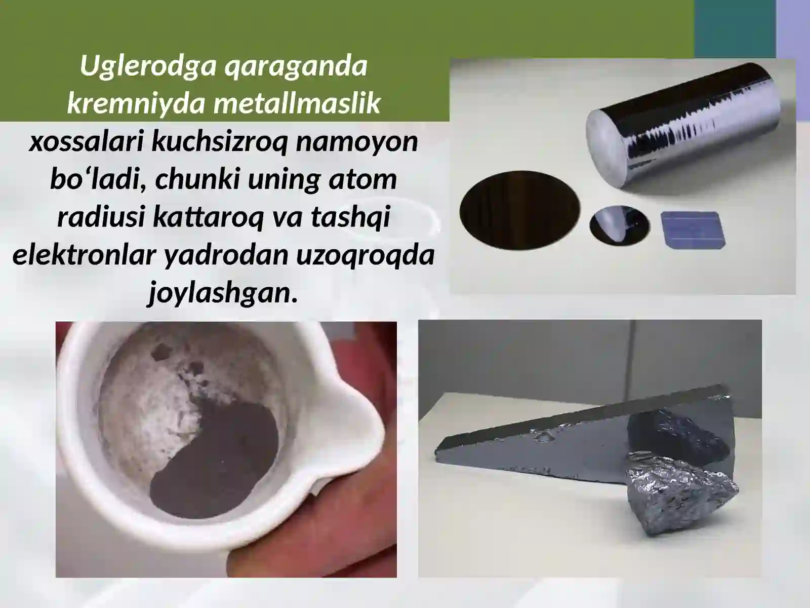 Kremniyning xossalari 4
