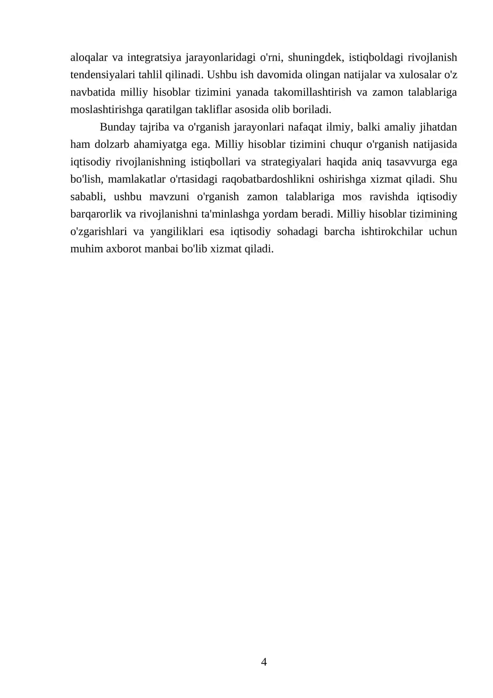 Milliy hisoblar tizimining mohiyati, tarkibi va ahamiyati 4