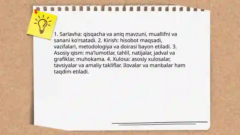 Report writing 4