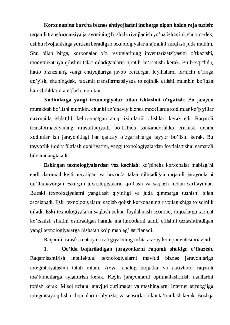 Raqamli Transformatsiya 4