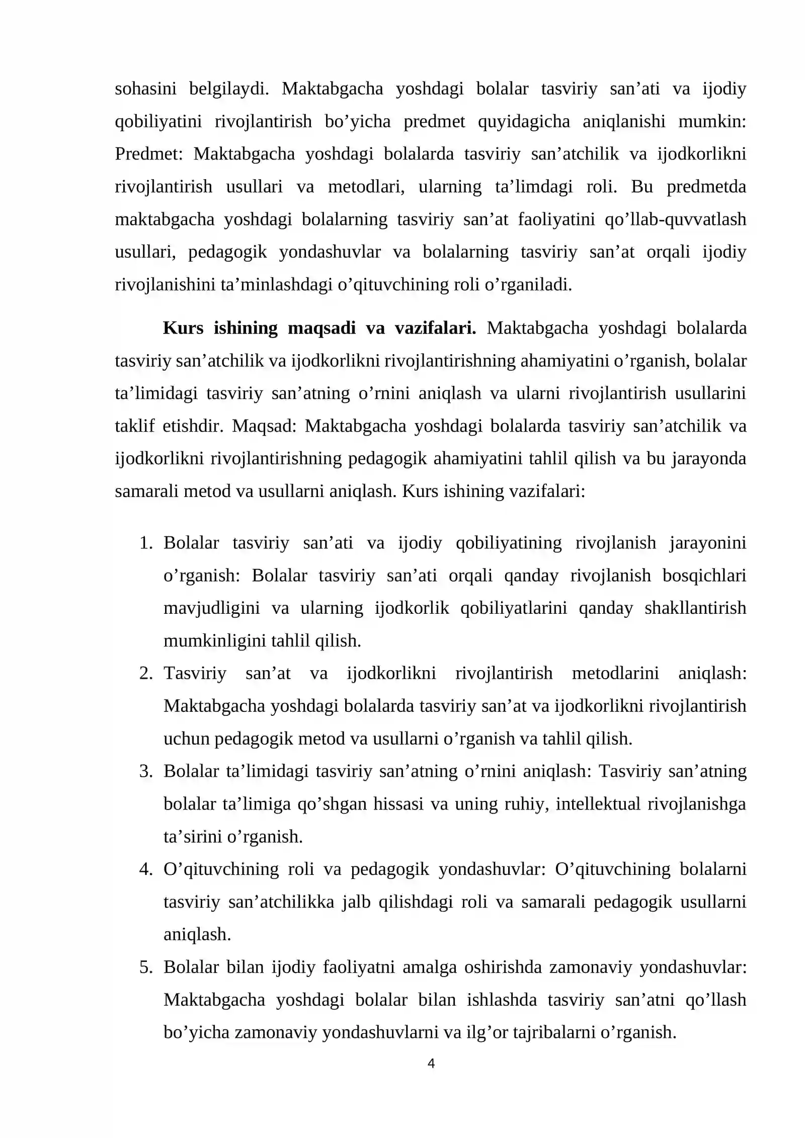 Tasviriy san’atning bolalar psixologiyasiga tafakkur orqali o’z ichki dunyosini ifodalashi 4