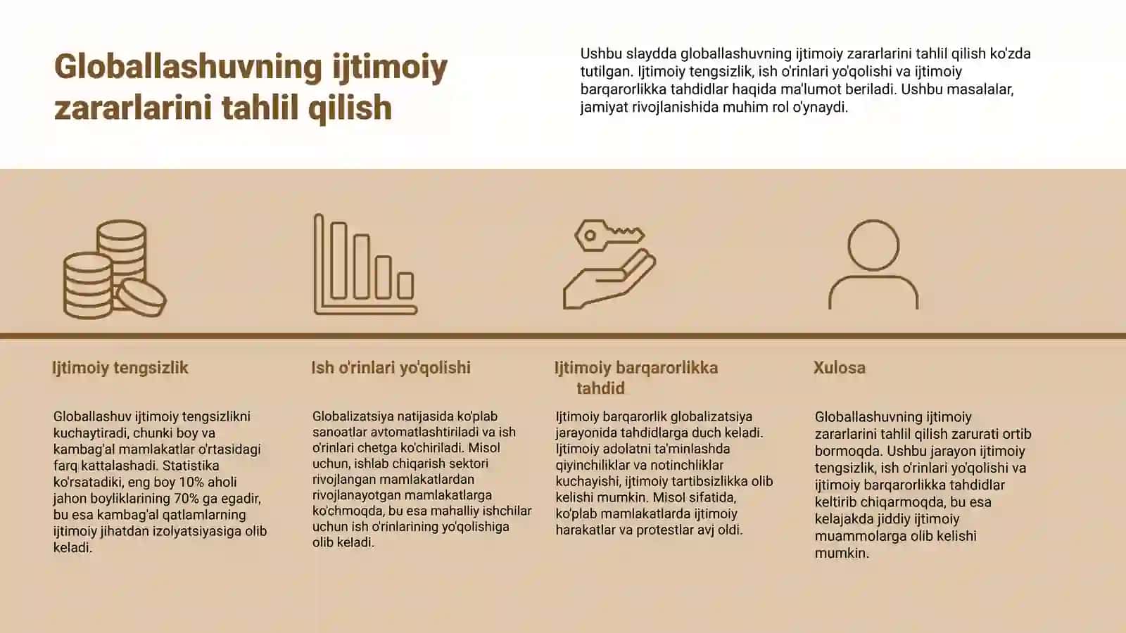 Globallashuv foydadan ko‘ra zarar 4