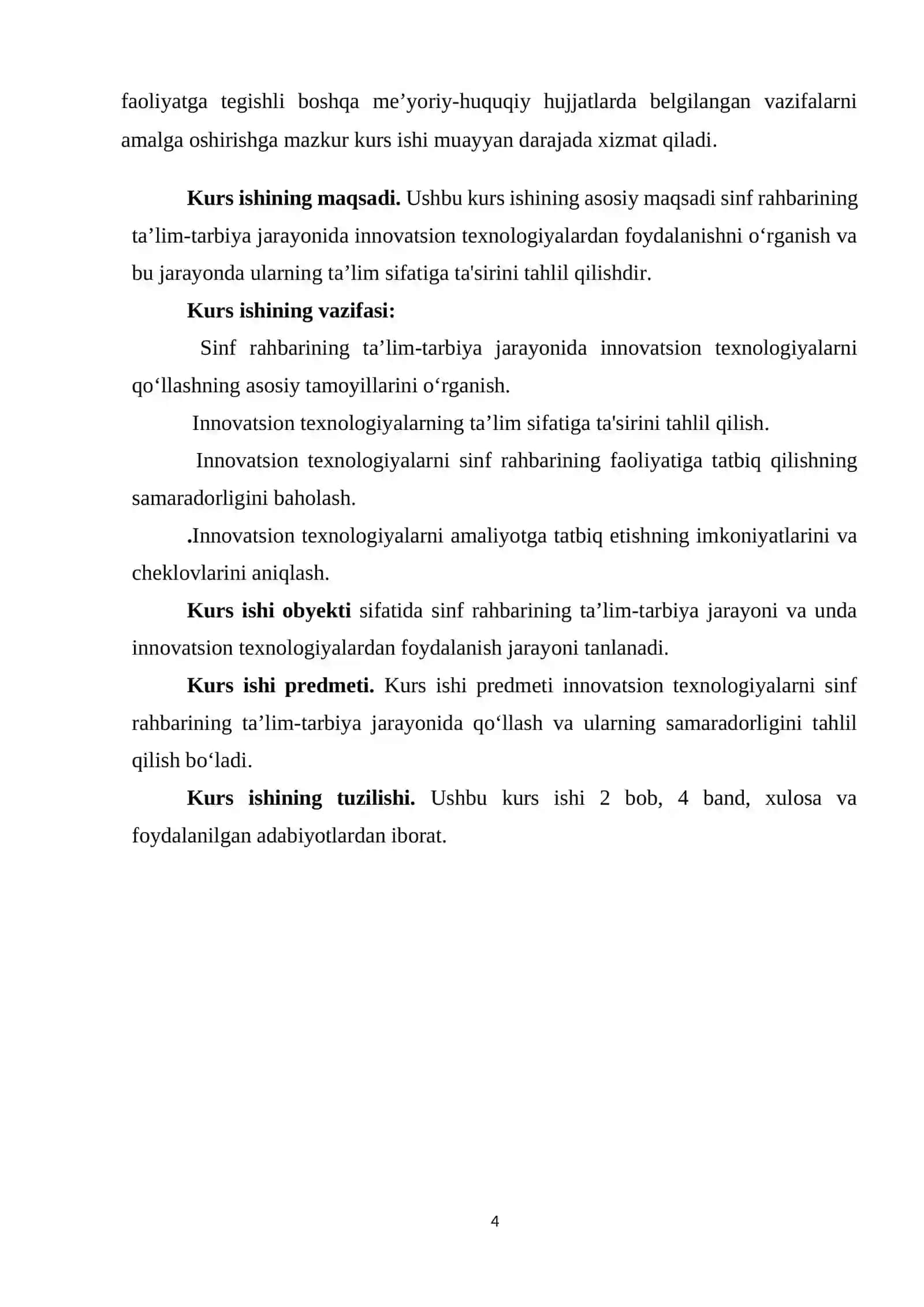 Sinf rahbarining ta’lim-tarbiya jarayonini tashkil etishda innovatsion texnologiyalaridan foydalanish 4
