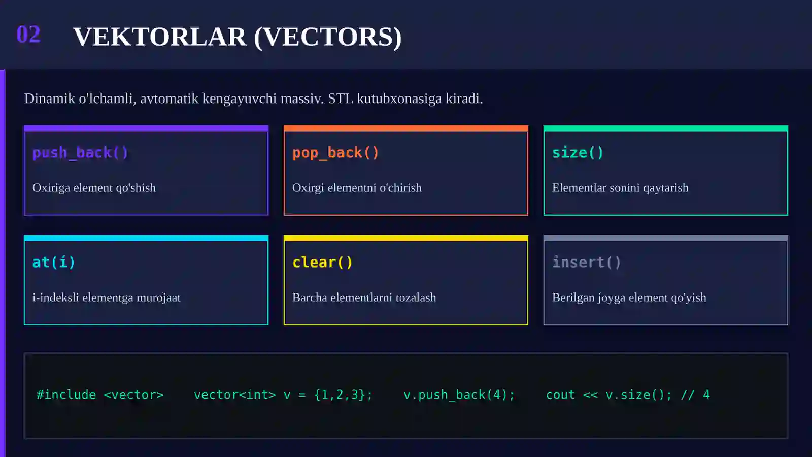 C++ DASTURLASH 4
